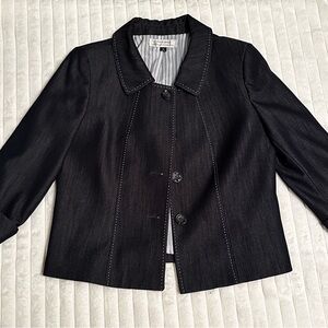 Lafayette 148 New York Midnight Black Blazer